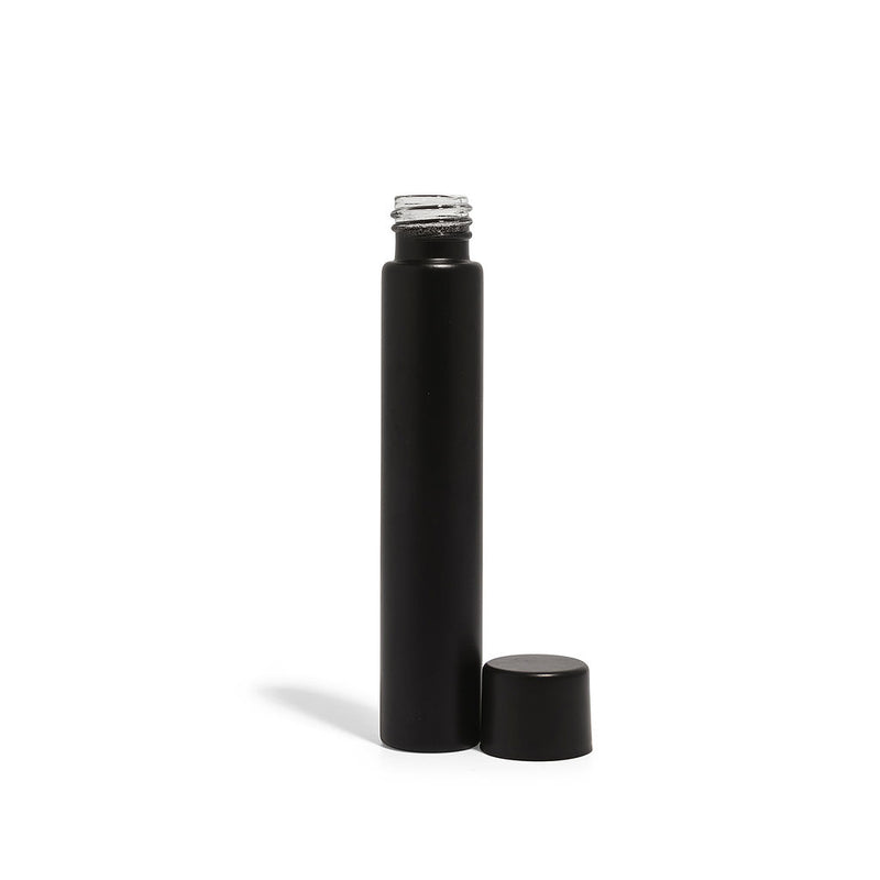 (116 x 22mm) Matte Black Glass Tube with Black CR cap - 416 Count ($0.39/Unit)