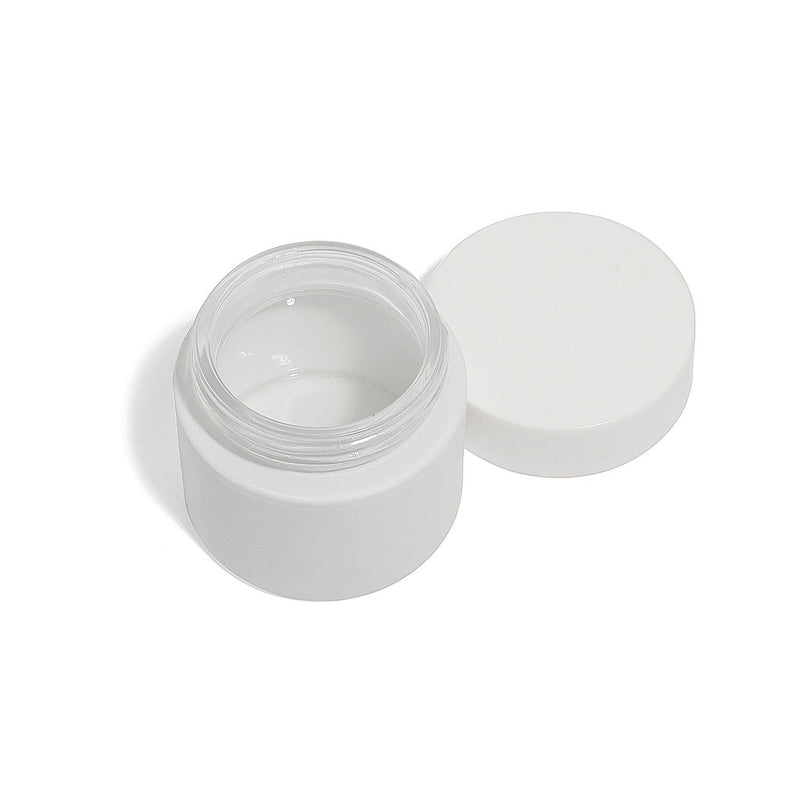 3oz White Glass Straight-Wall Wide-Mouth Jar with Child-Resistant Lid - 105 Count ($0.87/Unit)
