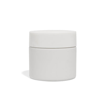 3oz White Glass Straight-Wall Wide-Mouth Jar with Child-Resistant Lid - 105 Count ($0.85/Unit)
