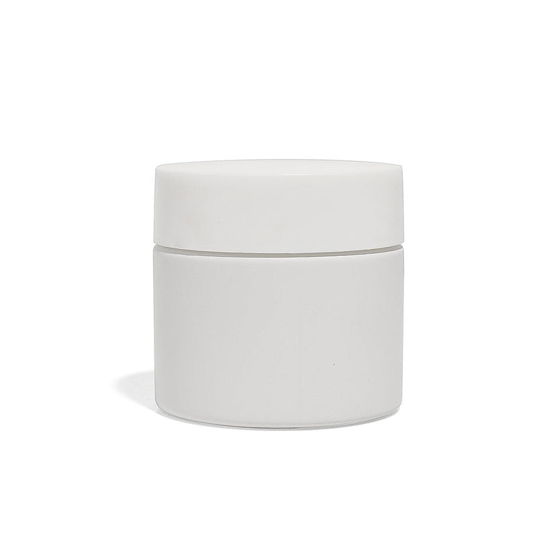 3oz White Glass Straight-Wall Wide-Mouth Jar with Child-Resistant Lid - 105 Count ($0.87/Unit)
