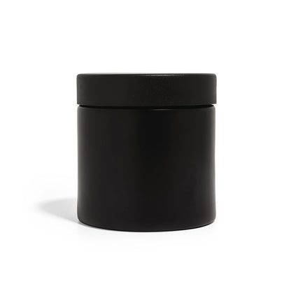 8oz Black Glass Straight-Wall Wide-Mouth Jar with Child-Resistant Lid - 48 Count ($1.43/Unit)
