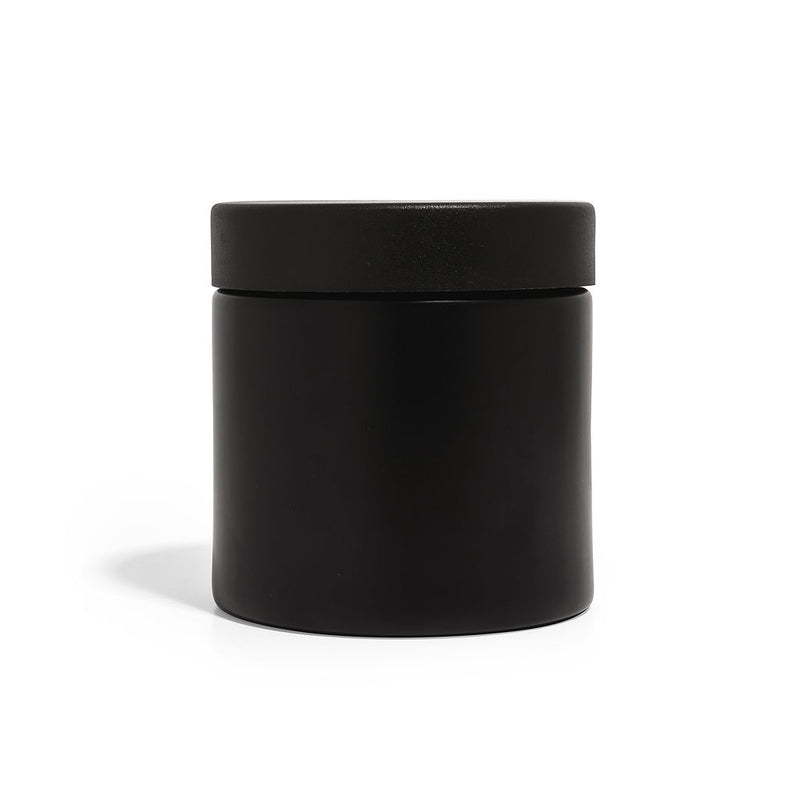 8oz Black Glass Straight-Wall Wide-Mouth Jar with Child-Resistant Lid - 48 Count ($1.43/Unit)