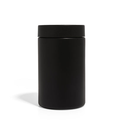 16oz Black Glass Straight-Wall Jar with Child-Resistant Lid - 48 Count ($1.45/Unit)