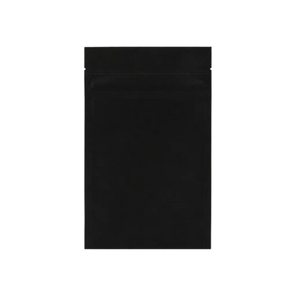 3.5g Soft Touch GriploK CR Mylar Matte Black Bag - 1900 Count ($0.22/unit) | 3.5"x5.5"x1.5" - Child Resistant