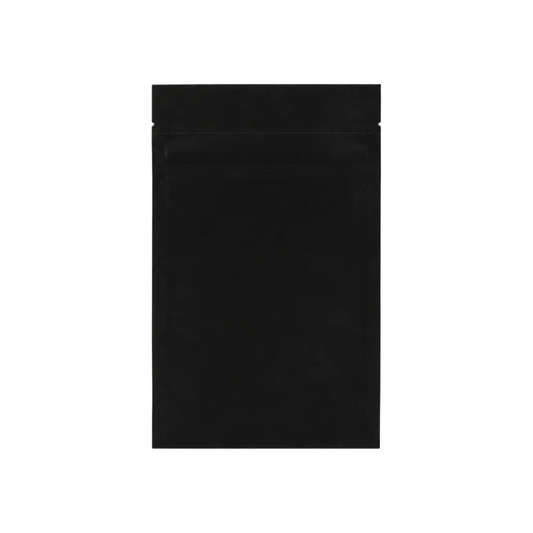 3.5g Soft Touch GriploK CR Mylar Matte Black Bag - 1900 Count ($0.22/unit) | 3.5"x5.5"x1.5" - Child Resistant