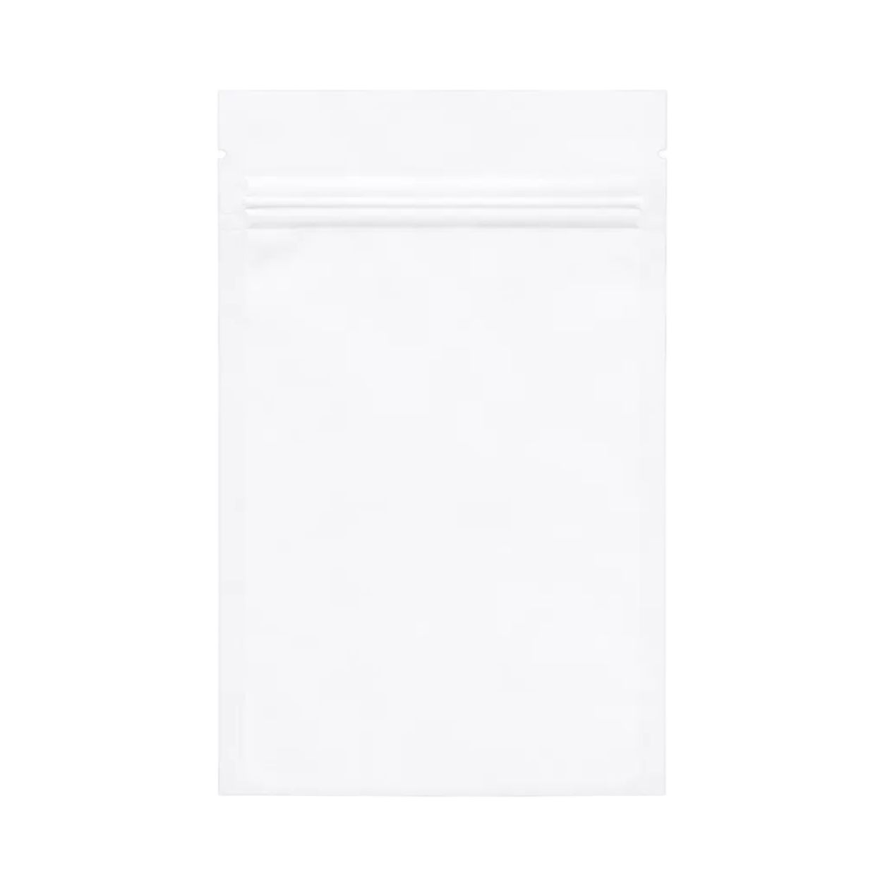 7g Soft Touch GriploK CR Mylar Matte White Bag - 1,400 Count ($0.27/unit) | 4"x6.7"x2" - Child Resistant