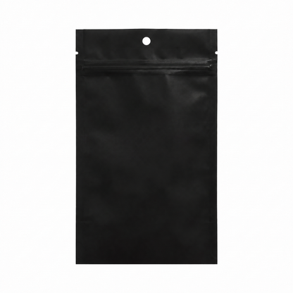 14g Soft Touch GriploK CR Mylar Matte Black Bag - 1200 Count ($0.34/unit) | 4.5"x7.5"x2" - Child Resistant