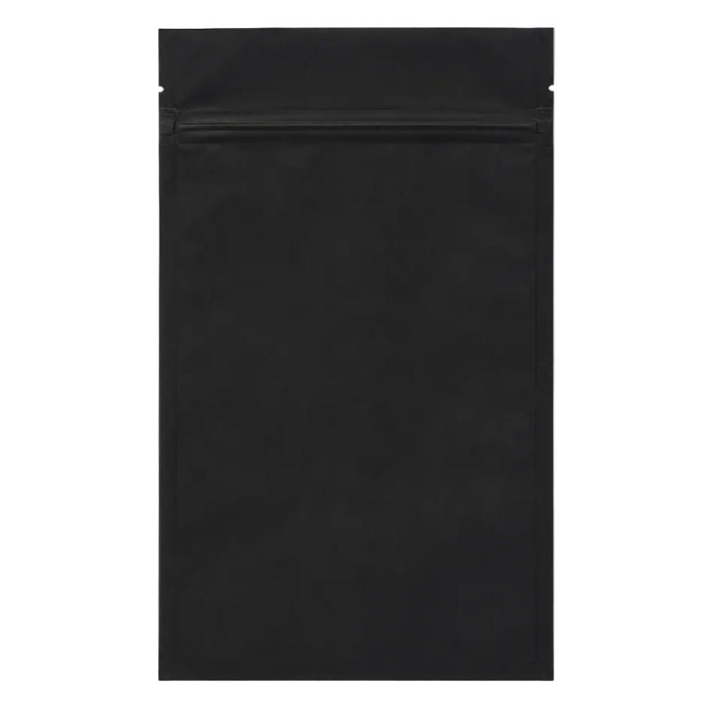 28g Soft Touch GriploK CR Mylar Matte Black Bag - 700 Count ($0.38/unit) | 6"x9.25"x2.5" - Child Resistant