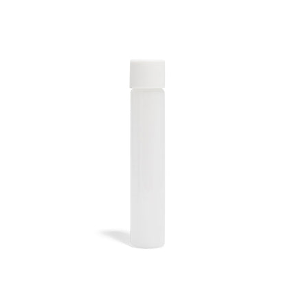 (116 x 22mm) Glossy White Glass Tube with White CR cap - 416 Count ($0.58/Unit)