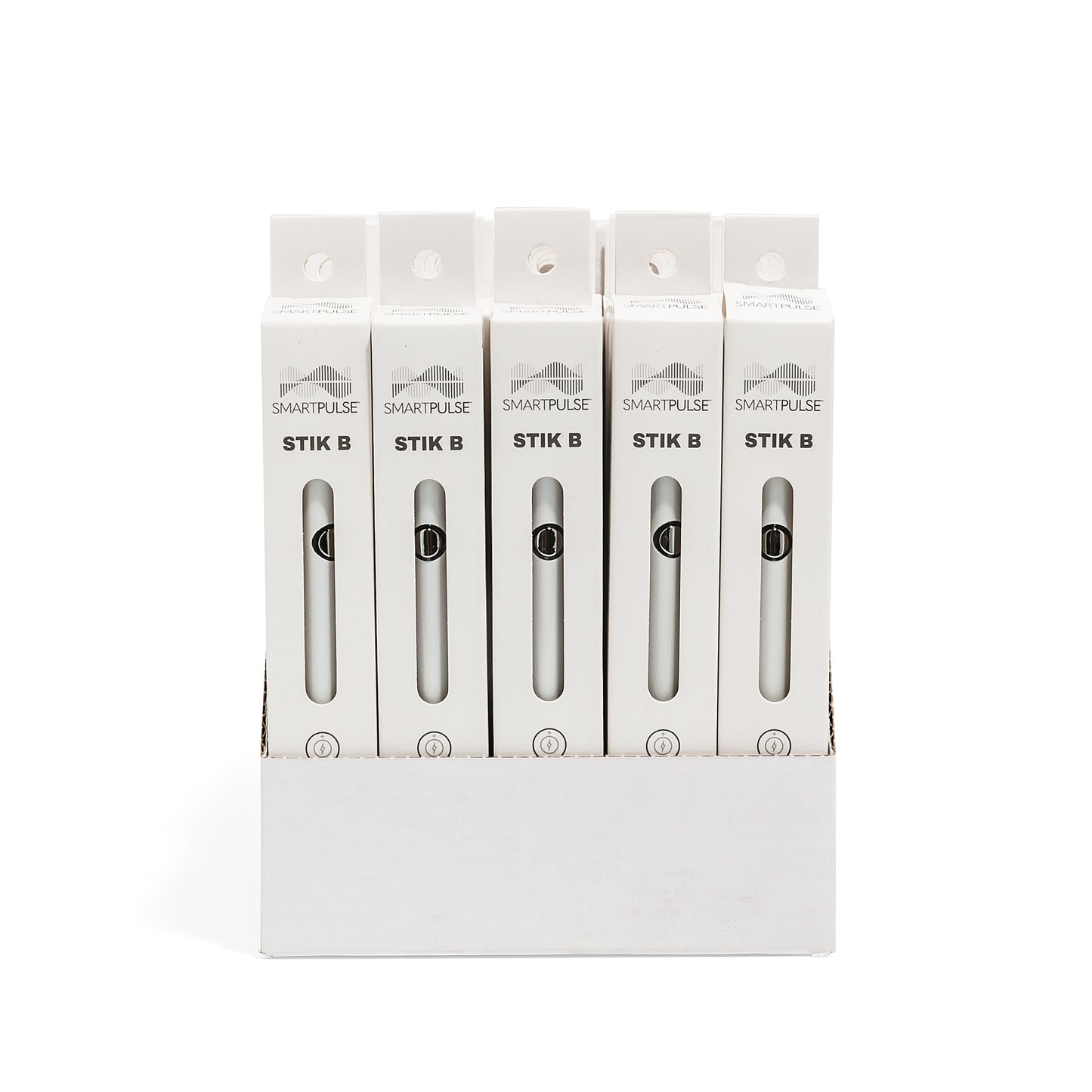 White SmartPulse Battery, Button Activated, 320mAh, Micro USB, 2.6v - 25 Count ($4.50/Unit)