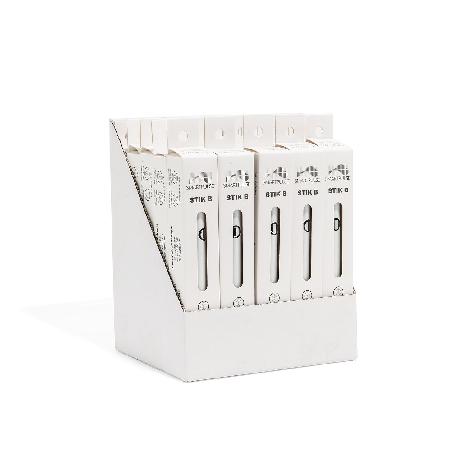 White SmartPulse Battery, Button Activated, 320mAh, Micro USB, 2.6v - 25 Count ($4.50/Unit)