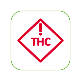 Colorado & Florida THC Warning Label - 2000 Count Labels/Roll