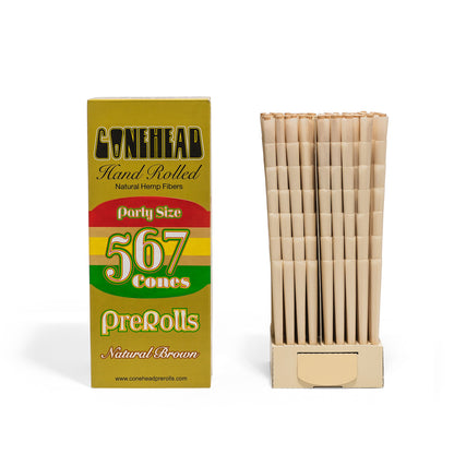 ConeHead Party Size Organic Natural Pre-Rolled Hemp Cones - 567 Count ($0.099/Unit)