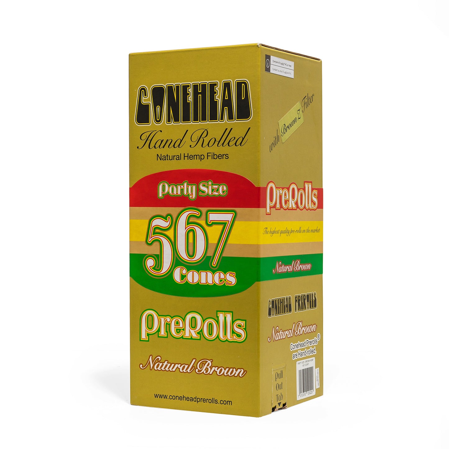ConeHead Party Size Organic Natural Pre-Rolled Hemp Cones - 567 Count ($0.099/Unit)