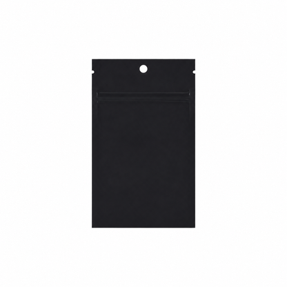 1g Soft Touch GriploK CR Mylar Matte Black Bag - 2000 Count ($0.19/unit) | 3.5"x4.5"x1.5" - Child Resistant