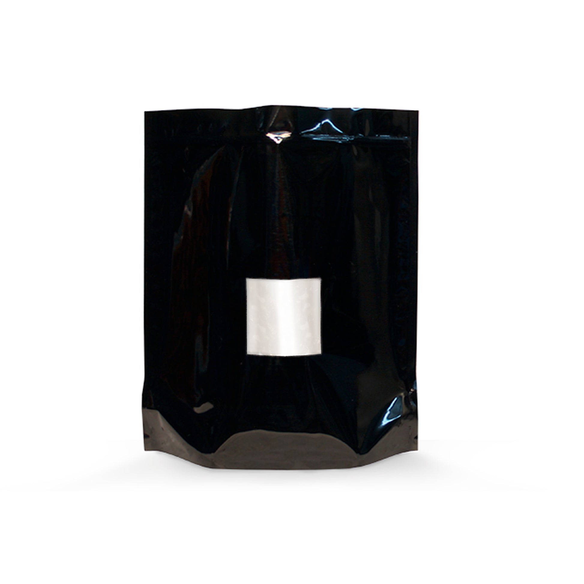 15x16x6 1lb (0.5-1kg) High-Barrier Cannabis Cargo Grower/Harvest Bags in Opaque Black with Zipper & Window for Hemp & Cannabis Growers