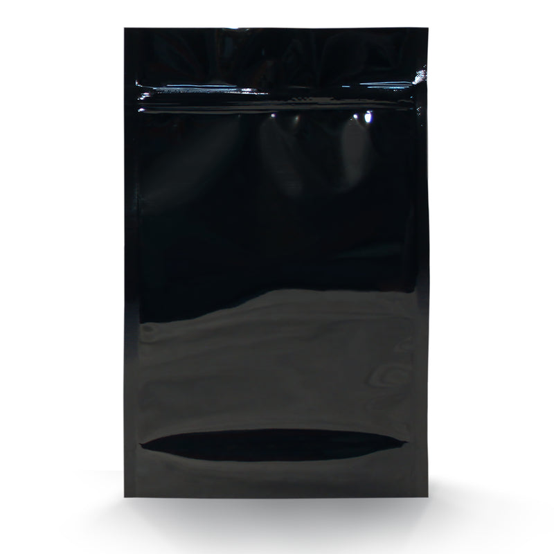 1/2oz (14g) Black Opaque Mylar/High-Barrier Bags