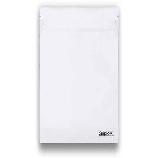 14g Matte White Bags - 1900 Count ($0.34/unit)| 4.5"x7.5"x2" - Child Resistant