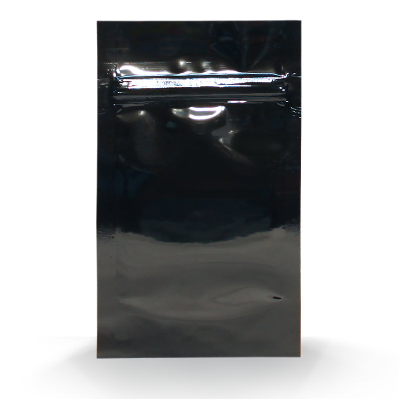 1/4oz (7g) Black Opaque Mylar/High-Barrier Bags
