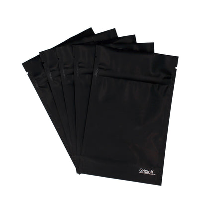 3.5g Matte Black/Clear Bags - 3200 Count ($0.22/unit) | 3.5"x5.5"x1.5" - Child Resistant