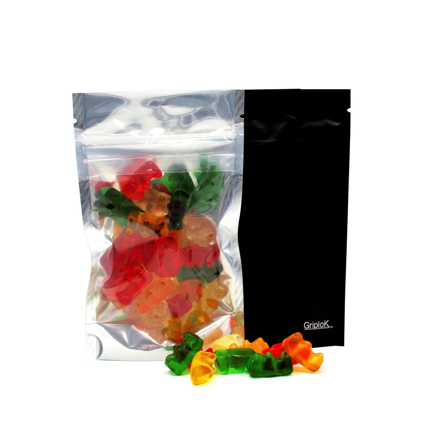 3.5g Matte Black/Clear Bags - 3200 Count ($0.22/unit) | 3.5"x5.5"x1.5" - Child Resistant