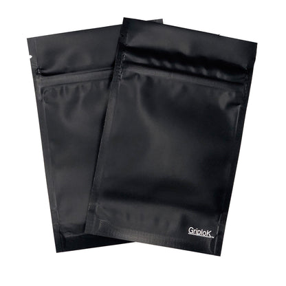 3.5g Matte Black Bags - 3200 Count ($0.22/unit) | 3.5"x5.5"x1.5" - Child Resistant