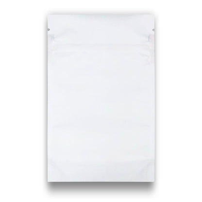 3.5g Matte White Bags - 3200 Count ($0.22/unit) | 3.5"x5.5"x1.5" - Child Resistant