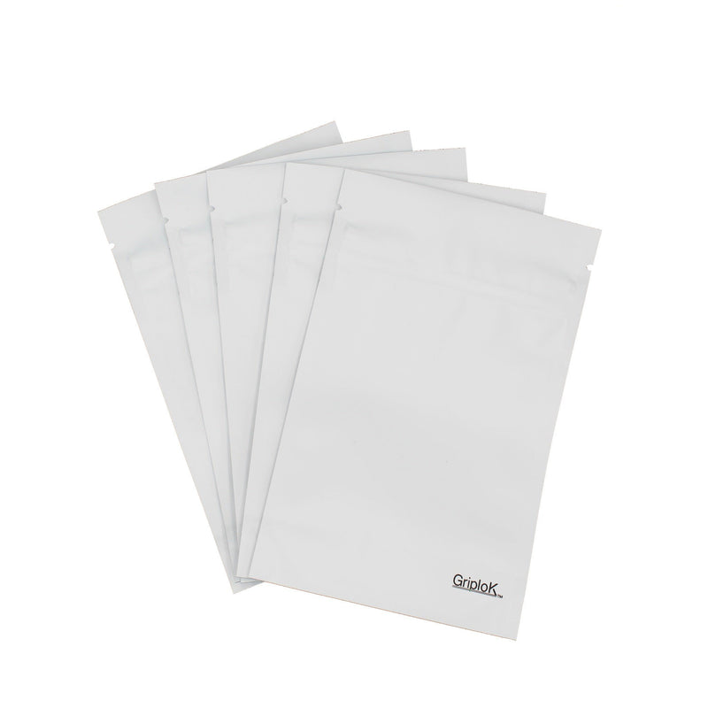 3.5g Matte White Bags - 3200 Count | 3.5"x5.5"x1.5" - Child Resistant