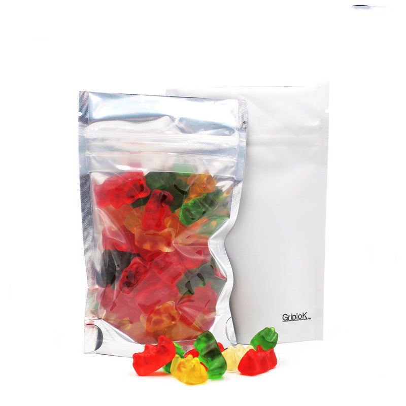 3.5g White/Clear Bags - 3200 Count | 3.5"x5.5"x1.5" - Child Resistant