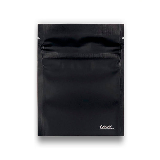 1g Matte Black Bottom Load Bags - 3500 Count ($0.19/unit) | 3.5"x4.5" - Child Resistant