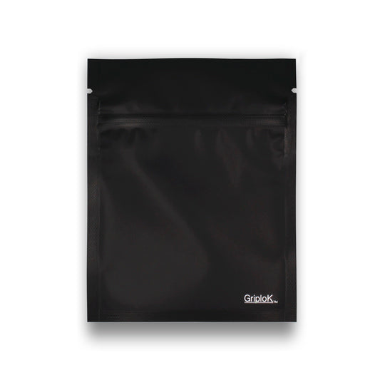 1g Matte Black/Clear Bags - 2000 Count ($0.19/unit) | 3.5"x4.5" - Child Resistant