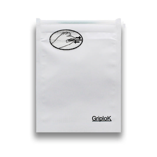 1g Matte White Mylar Bags - 1500 Count ($0.20/unit) | 3.5"x4.5" - Child Resistant