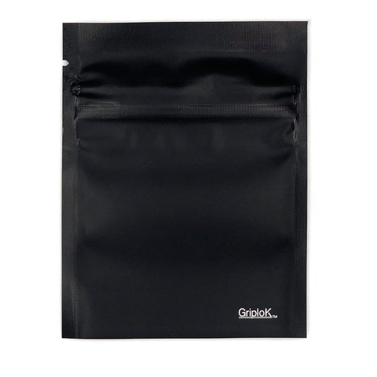 1g Matte Black/Clear Bottom Load Bags - 3500 Count ($0.19/unit) | 3.5"x4.5" - Child Resistant