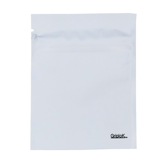 1g Matte White/Clear Bottom Load Bags - 3500 Count ($0.19/unit) | 3.5"x4.5" - Child Resistant
