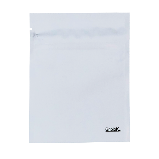 1g Matte White Bottom Load Bags - 3500 Count ($0.19/unit) | 3.5"x4.5" - Child Resistant