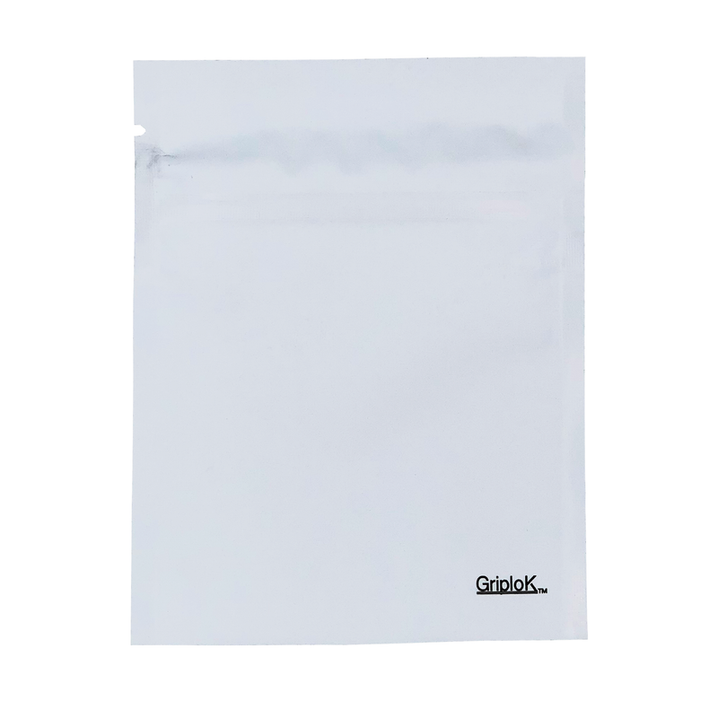 1g Matte White Bottom Load Bags - 3500 Count | 3.5"x4.5" - Child Resistant
