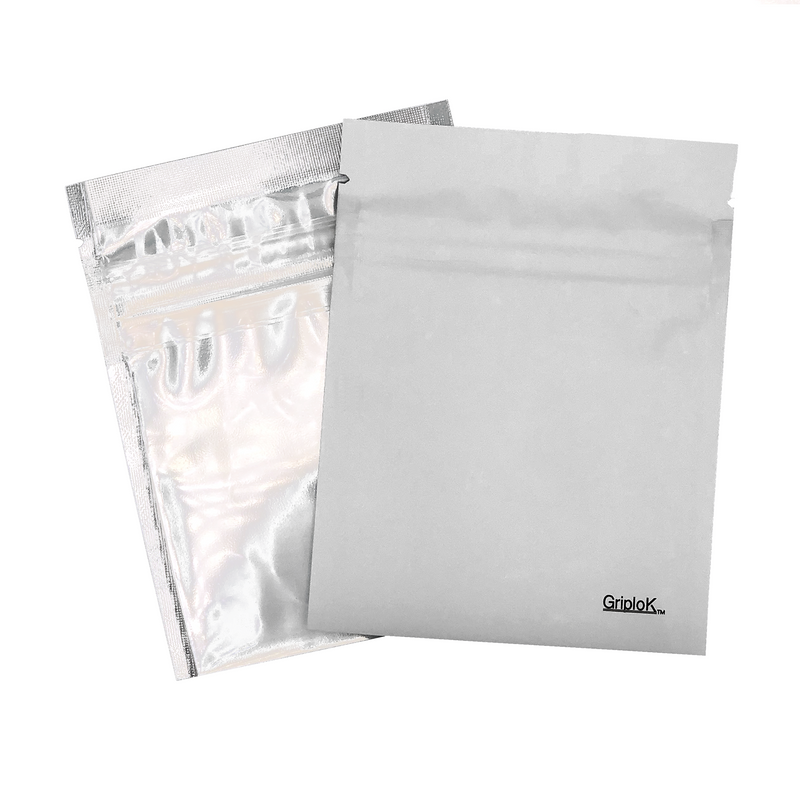 1g Matte White/Clear Bottom Load Bags - 3500 Count | 3.5"x4.5" - Child Resistant