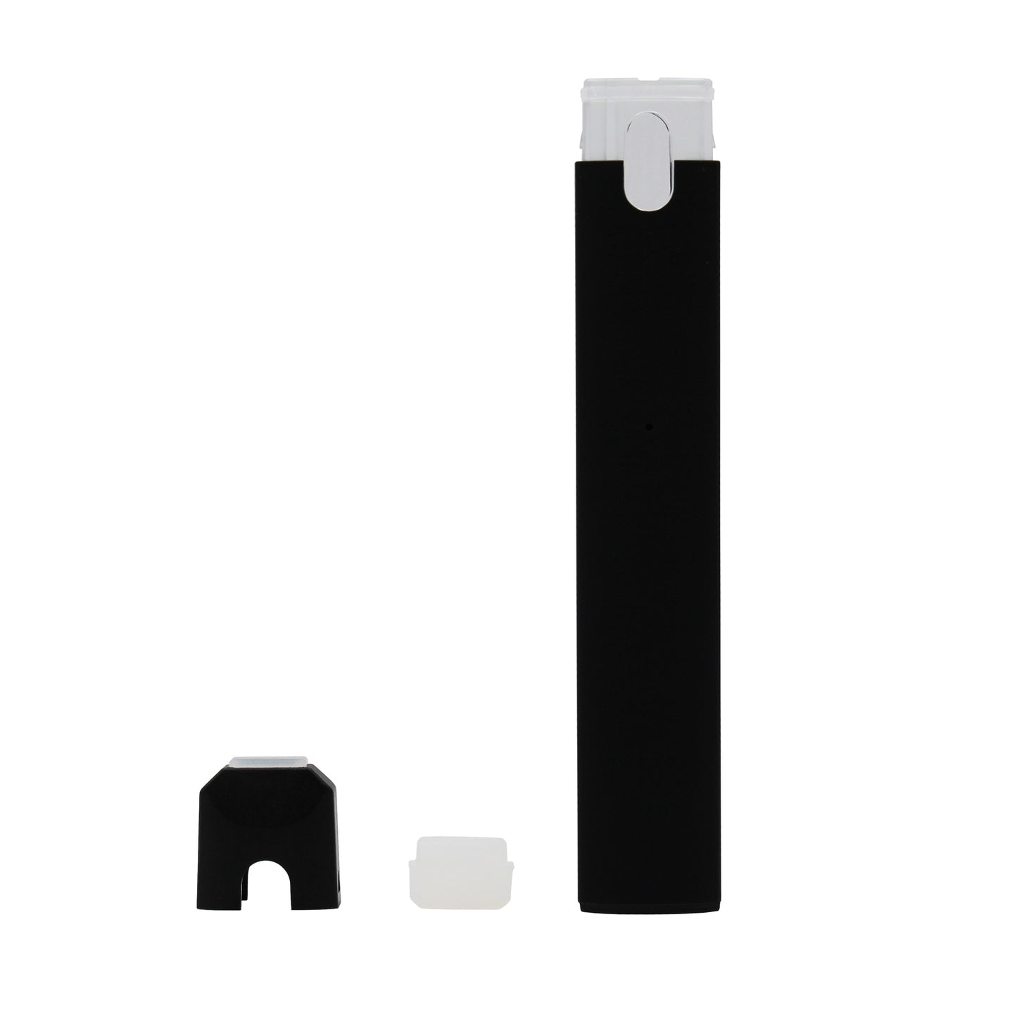 Black Delta-8 Disposable Ceramic Bucket Core Vape Pen with Micro USB Inlet for Thick Oils (Disassembled)
