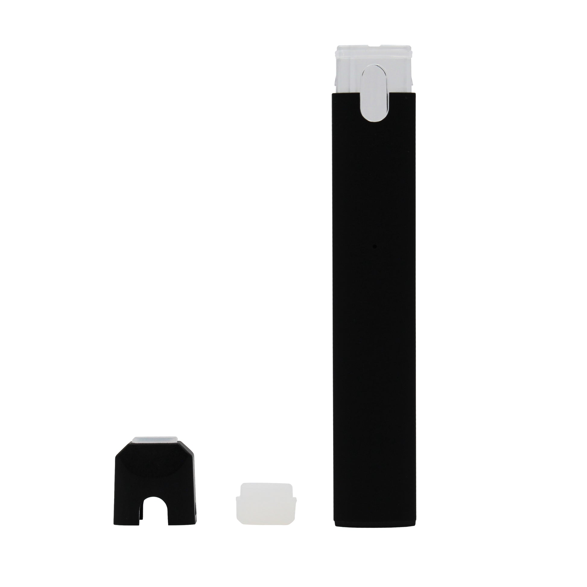 Black Delta-8 Disposable Ceramic Bucket Core Vape Pen with Micro USB Inlet for Thick Oils (Disassembled)