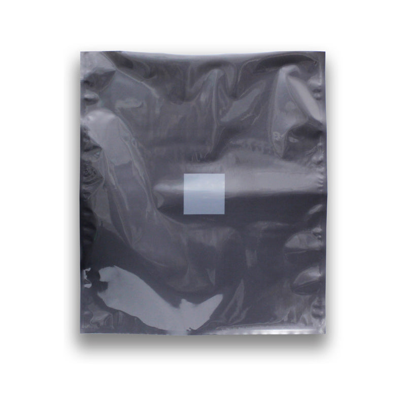 24x28 5lb (2.5kg) High-Barrier Cannabis Cargo Grower/Harvest Bags in Opaque Black with Zipper & Window for Hemp & Cannabis Growers