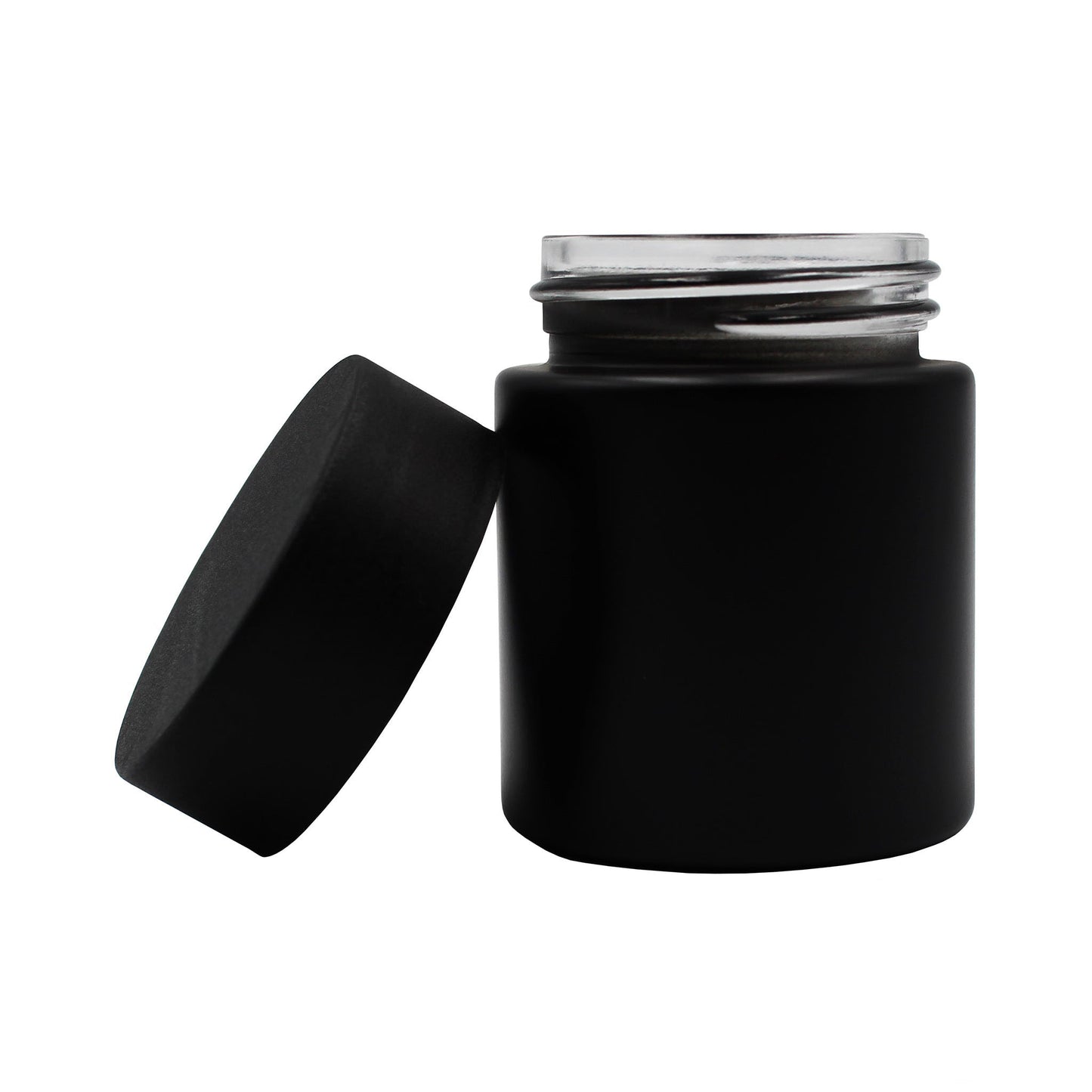 2oz Black Glass Straight-Wall Jar with Child-Resistant Lid - 144 Count ($0.71/Unit)
