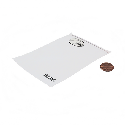 1g Matte White/Cherry Mylar Bags - 1500 Count ($0.20/unit) | 3.5"x4.5" - Child Resistant