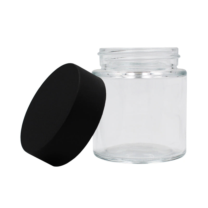 4oz Clear Glass Straight-Wall Wide-Mouth Jar with Child-Resistant Lid - 105 Count ($0.56/Unit)