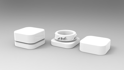 Qube 5ml White Glass Concentrate Jar