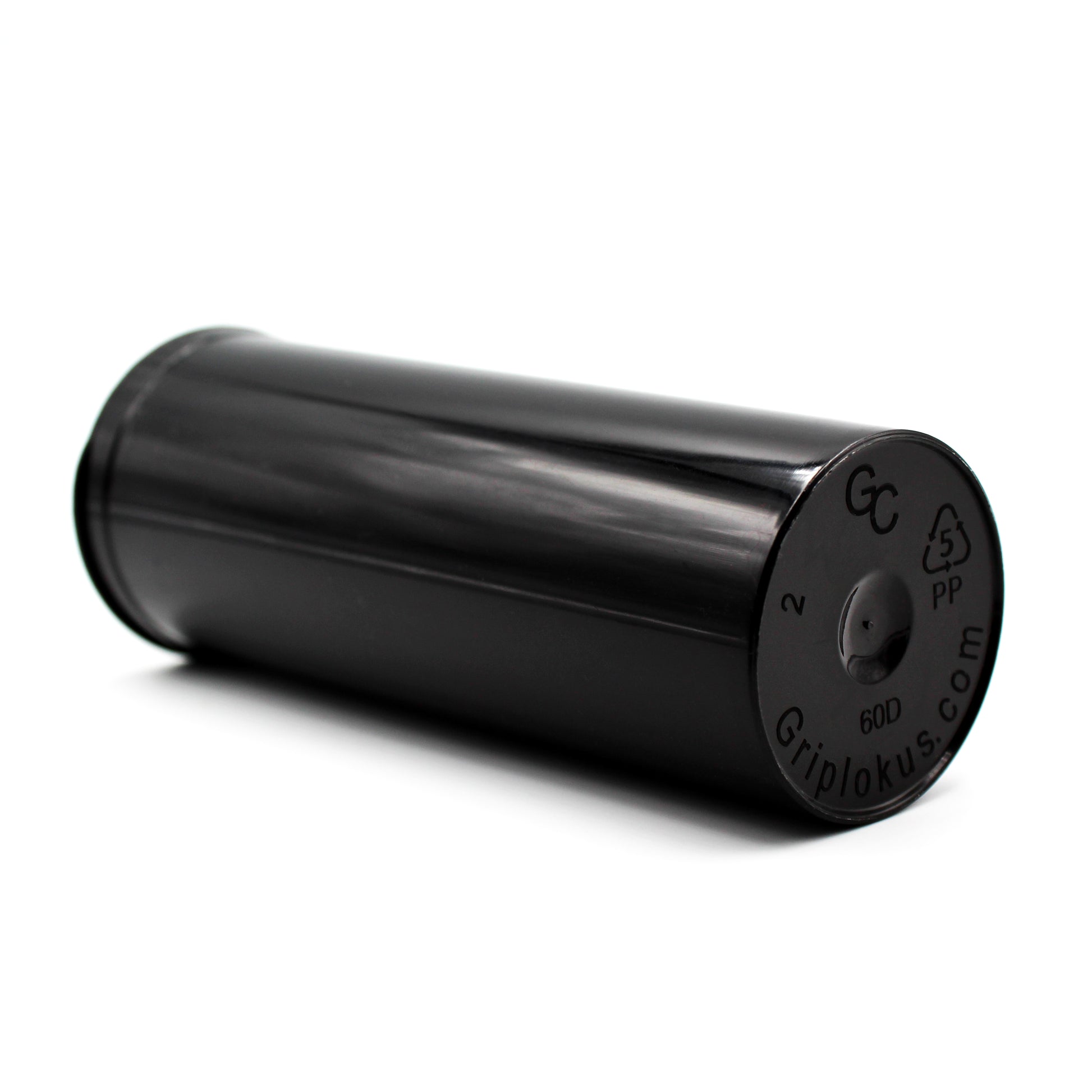 Opaque Black 60 Dram GriploK Child-Resistant Pop Top Bottle