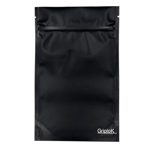 7g Matte Black Bags - 2400 Count ($0.27/unit) | 4"x6.7"x2" - Child Resistant