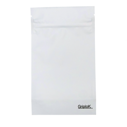 7g Matte White Bags - 2400 Count ($0.27/unit) | 4"x6.7"x2" - Child Resistant
