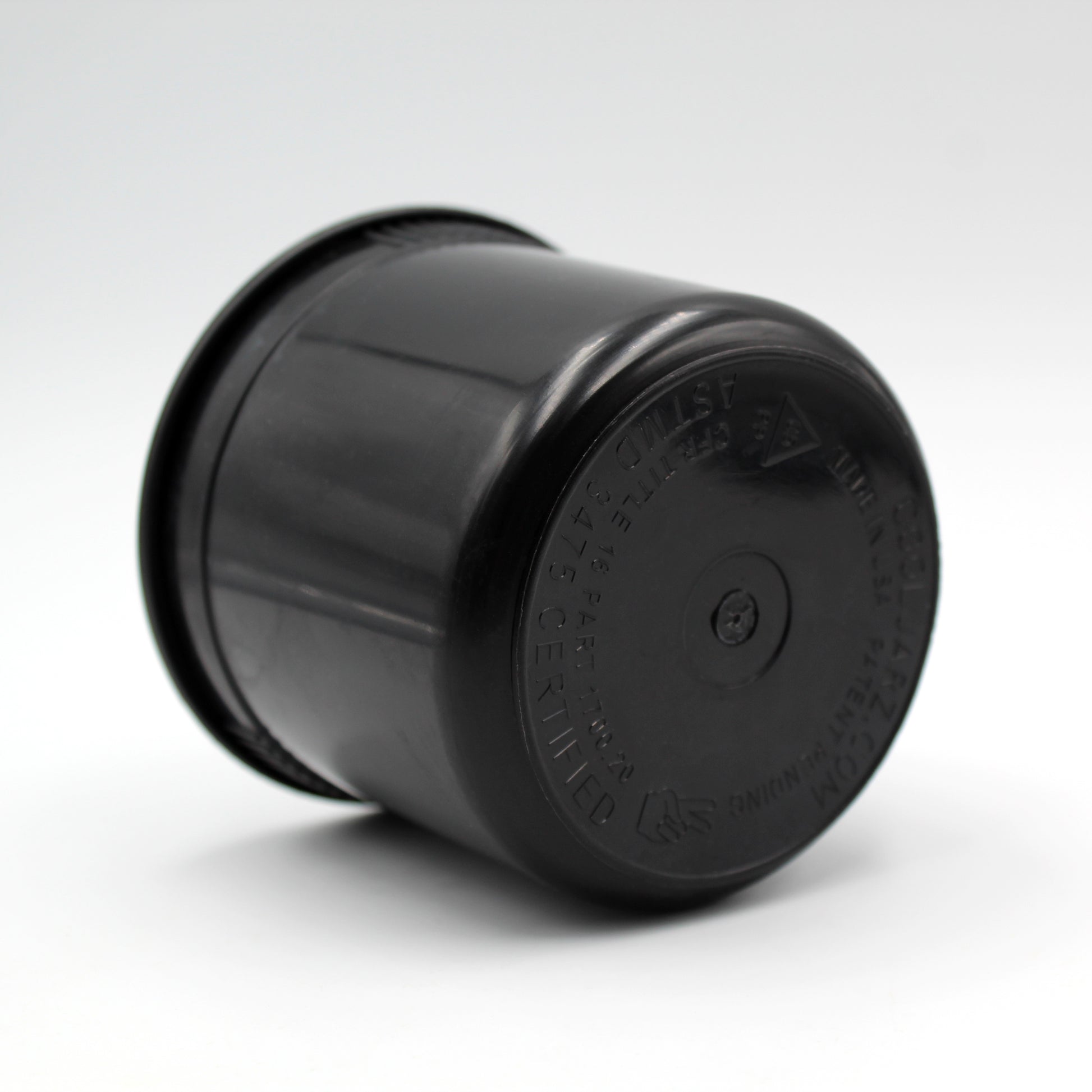 Opaque Black CoolJarz 90 Dram Child-Resistant Pop Tops