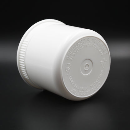Opaque White CoolJarz 90 Dram Child-Resistant Pop Tops
