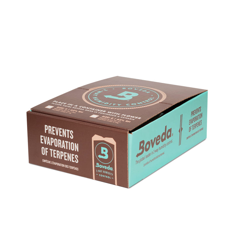 Boveda Size 8 - 62% Two-Way Humidity Packs - up to 1 Ounce of flower - 4 Cases of 100 Pack